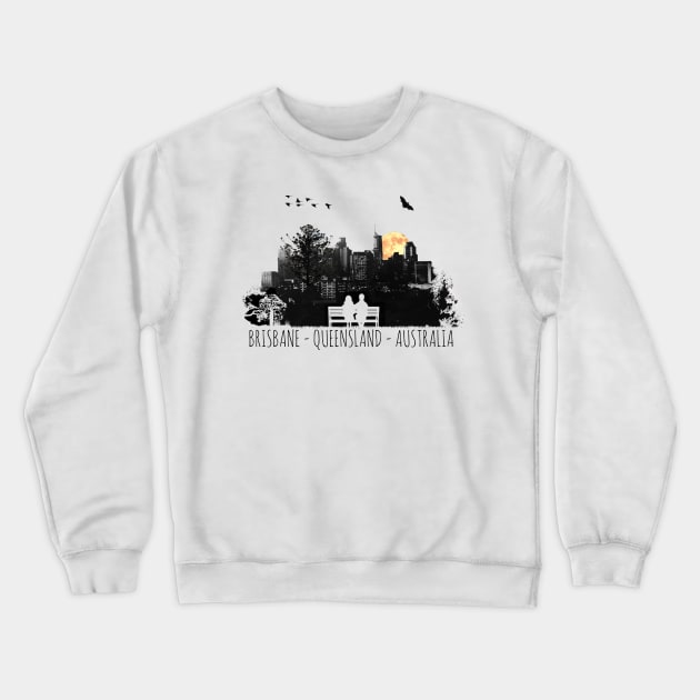 BRISBANE - QUEENSLAND - AUSTRALIA Crewneck Sweatshirt by wanungara